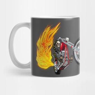 Skeletal Biker Mug